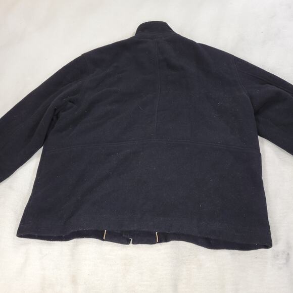 VTG Columbia Jacket Coat Mens Size XXL Black Wool Blend Zip Chore Winter Cold - Picture 15 of 16